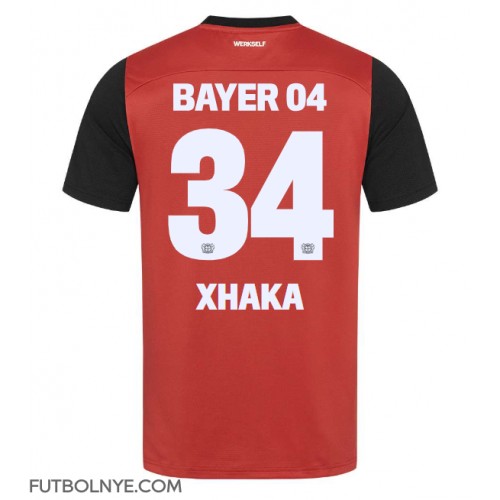 Camiseta Bayer Leverkusen Granit Xhaka #34 Primera Equipación 2024-25 manga corta